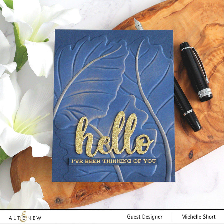 Embossing Folder Alocasia 3D Embossing Folder