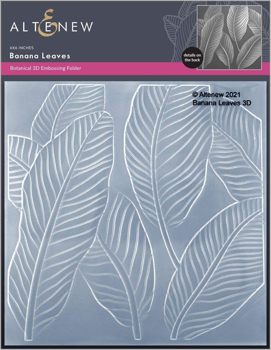 Embossing Folder Banana Leaves 3D Embossing Folder