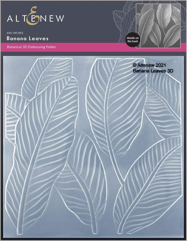 Embossing Folder Banana Leaves 3D Embossing Folder