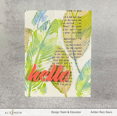 Embossing Folder Banana Leaves 3D Embossing Folder