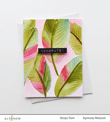 Embossing Folder Banana Leaves 3D Embossing Folder