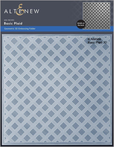 Embossing Folder Basic Plaid 3D Embossing Folder