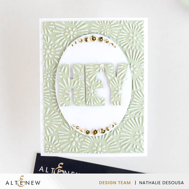 Embossing Folder Batik Blooms 3D Embossing Folder