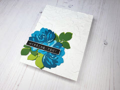 Embossing Folder Beautiful Bergenia 3D Embossing Folder