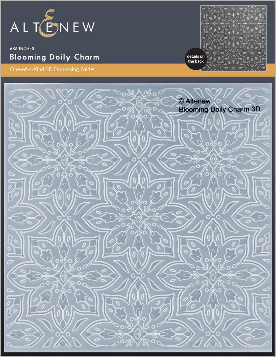 Embossing Folder Blooming Doily Charm 3D Embossing Folder
