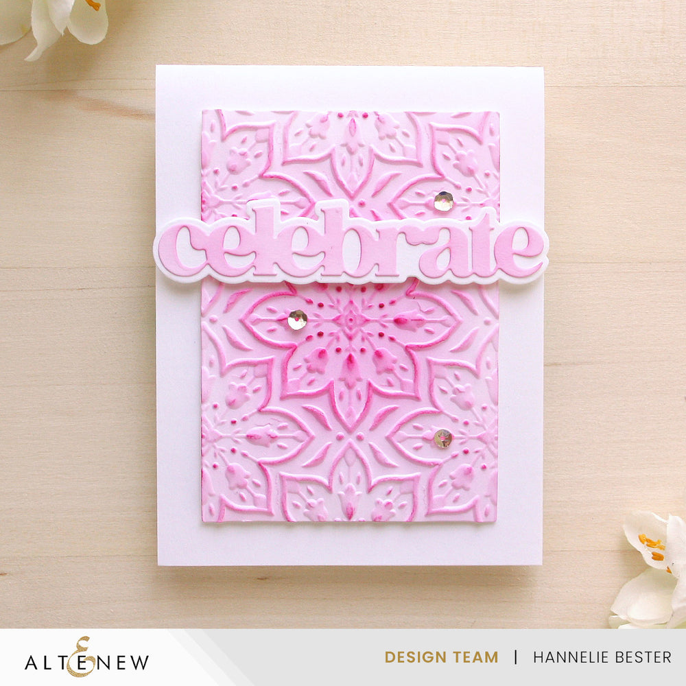 Embossing Folder Blooming Doily Charm 3D Embossing Folder