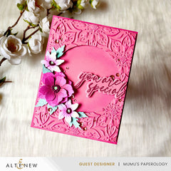 Embossing Folder Blooming Doily Charm 3D Embossing Folder