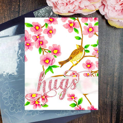Embossing Folder Blossoming Branches 3D Embossing Folder