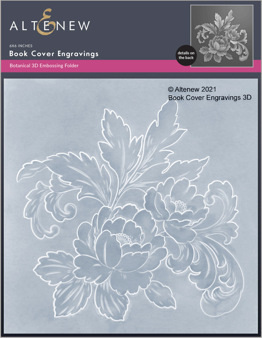 Embossing Folder Book Cover Engravings Embossing Folder