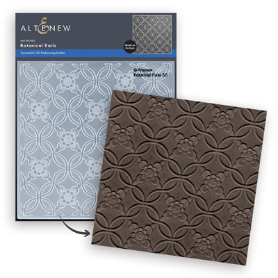 Embossing Folder Botanical Rails 3D Embossing Folder