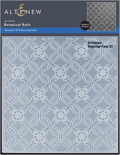 Embossing Folder Botanical Rails 3D Embossing Folder