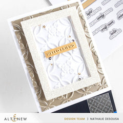 Embossing Folder Botanical Rails 3D Embossing Folder