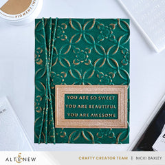 Embossing Folder Botanical Rails 3D Embossing Folder