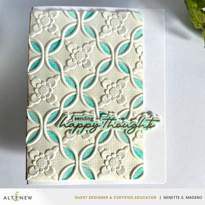 Embossing Folder Botanical Rails 3D Embossing Folder