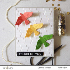 Embossing Folder Brick Wall 3D Embossing Folder