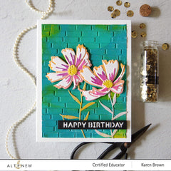 Embossing Folder Brick Wall 3D Embossing Folder