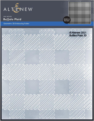 Embossing Folder Buffalo Plaid 3D Embossing Folder