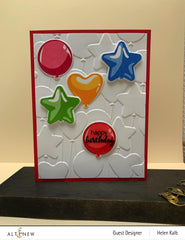 Embossing Folder Bunch of Balloons 3D Embossing Folder