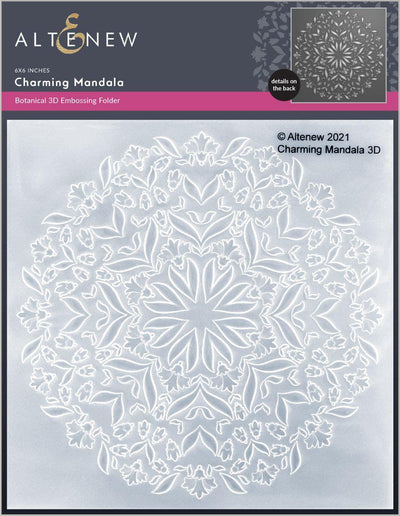 Embossing Folder Charming Mandala 3D Embossing Folder