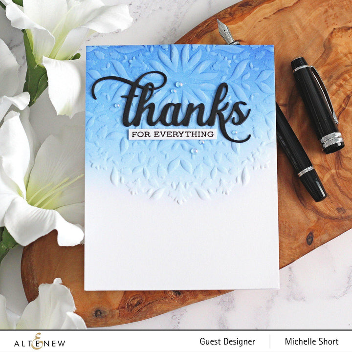 Embossing Folder Charming Mandala 3D Embossing Folder