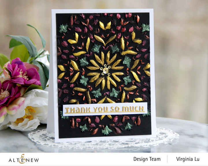 Embossing Folder Charming Mandala 3D Embossing Folder