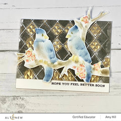 Embossing Folder Checkered Diamonds 3D Embossing Folder