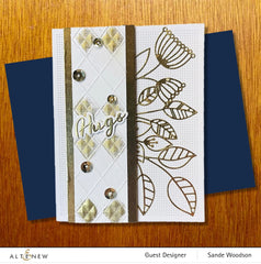 Embossing Folder Checkered Diamonds 3D Embossing Folder