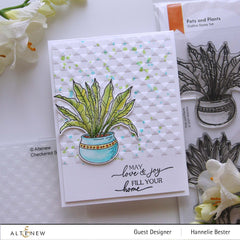 Embossing Folder Checkered Squares 3D Embossing Folder