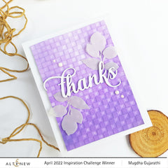 Embossing Folder Checkered Squares 3D Embossing Folder