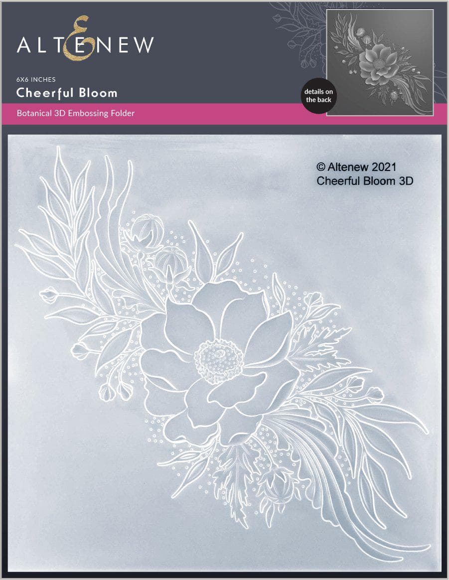 Embossing Folder Cheerful Bloom 3D Embossing Folder