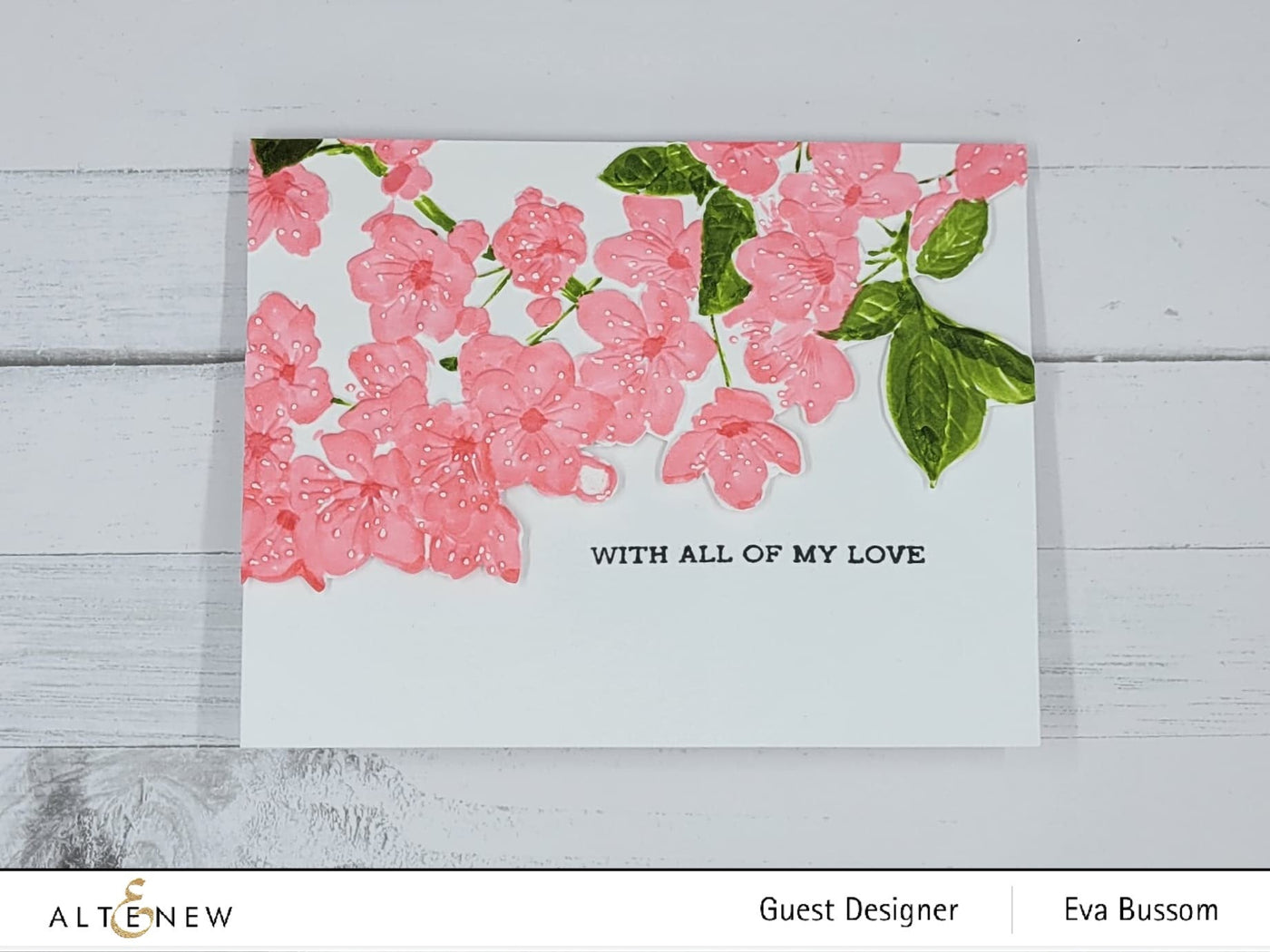 Embossing Folder Cherry Plum Blossom 3D Embossing Folder