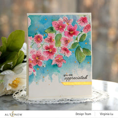 Embossing Folder Cherry Plum Blossom 3D Embossing Folder