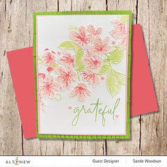 Embossing Folder Cherry Plum Blossom 3D Embossing Folder