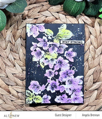 Embossing Folder Cherry Plum Blossom 3D Embossing Folder
