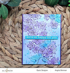 Embossing Folder Cherry Plum Blossom 3D Embossing Folder