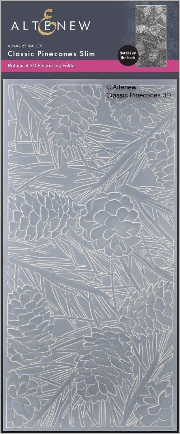 Embossing Folder Classic Pinecones Slim 3D Embossing Folder