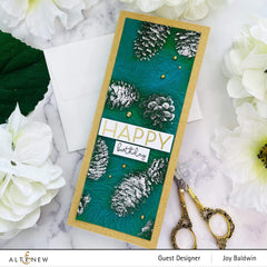 Embossing Folder Classic Pinecones Slim 3D Embossing Folder