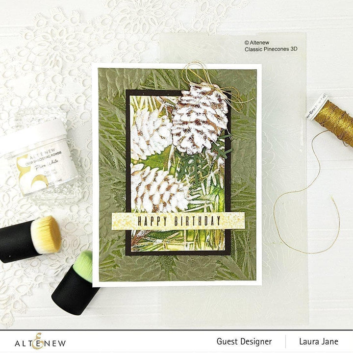 Embossing Folder Classic Pinecones Slim 3D Embossing Folder
