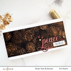 Embossing Folder Classic Pinecones Slim 3D Embossing Folder