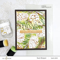 Embossing Folder Classic Pinecones Slim 3D Embossing Folder