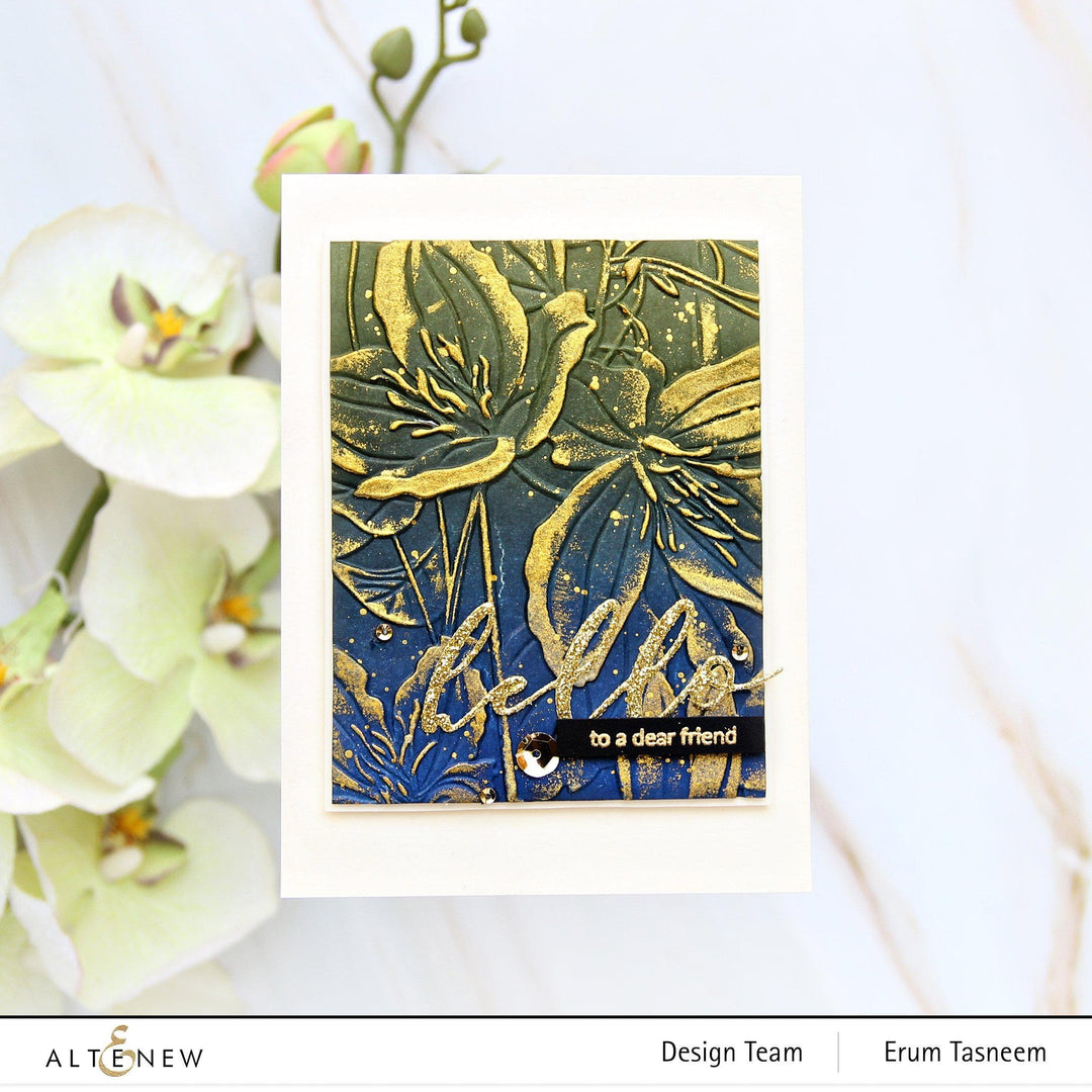 Embossing Folder Clematis Jingle Bells 3D Embossing Folder