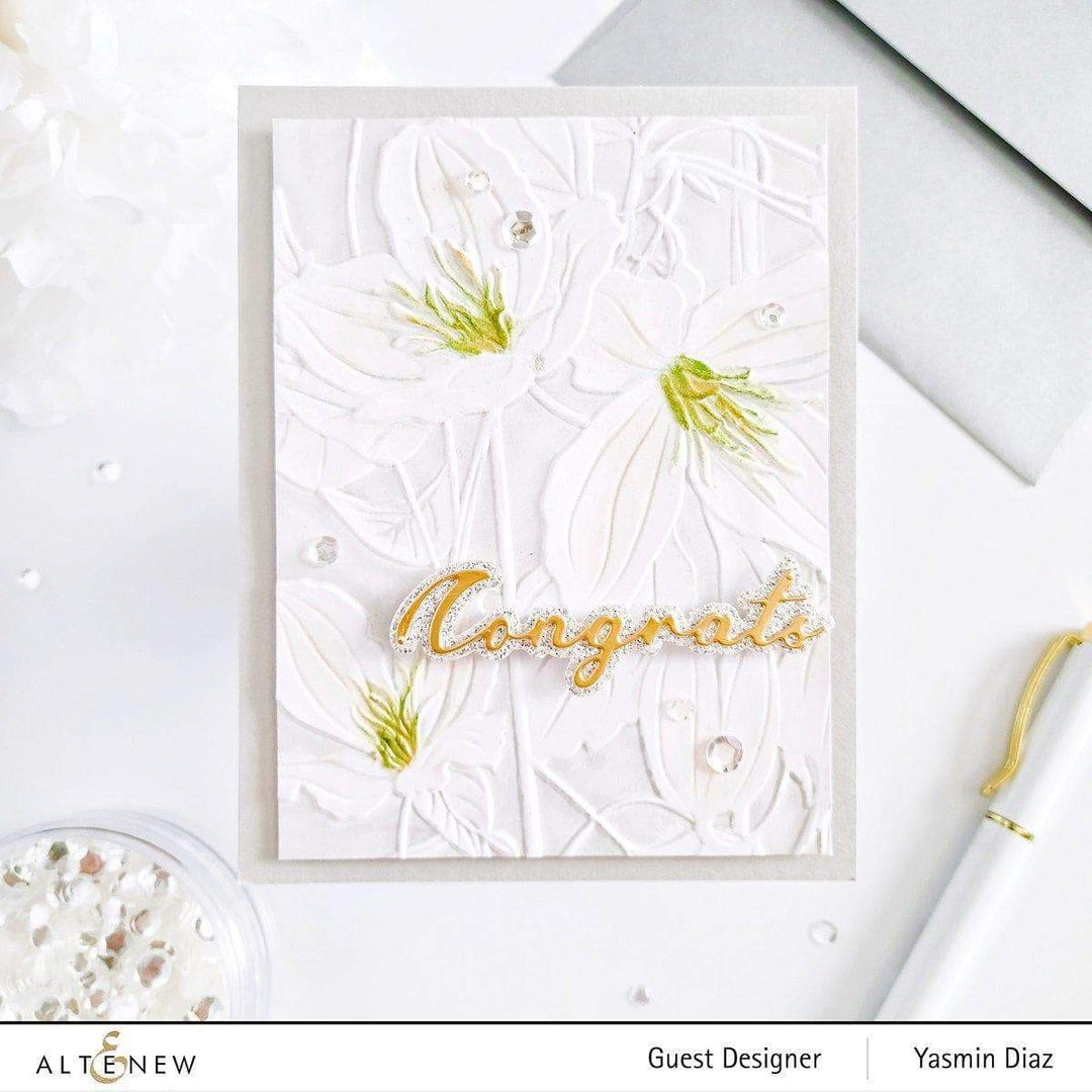 Embossing Folder Clematis Jingle Bells 3D Embossing Folder