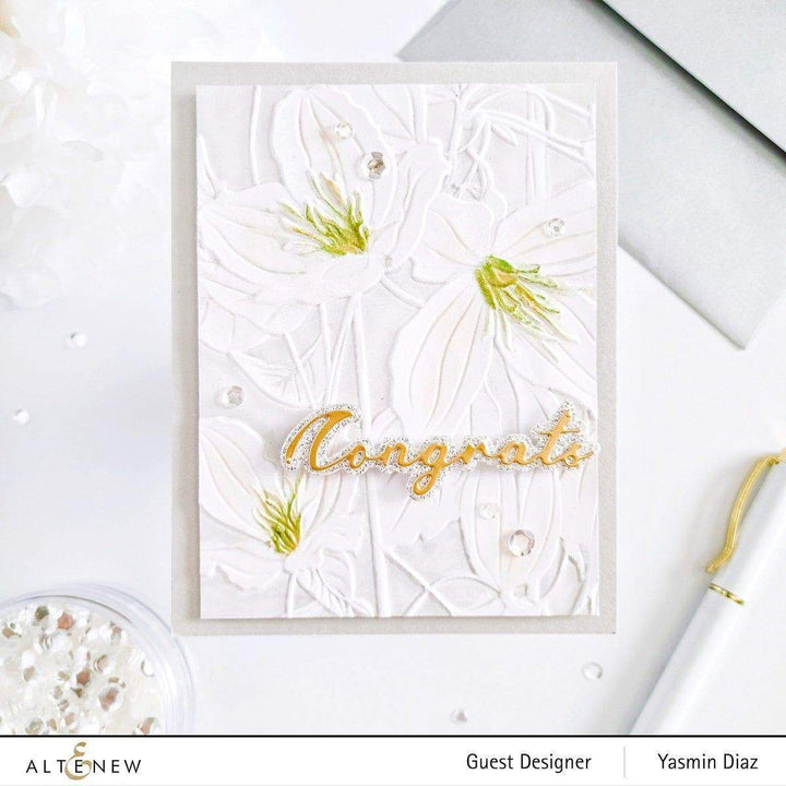 Embossing Folder Clematis Jingle Bells 3D Embossing Folder