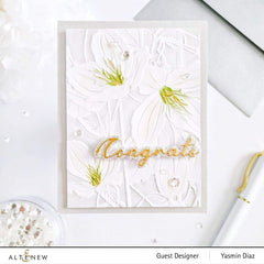 Embossing Folder Clematis Jingle Bells 3D Embossing Folder