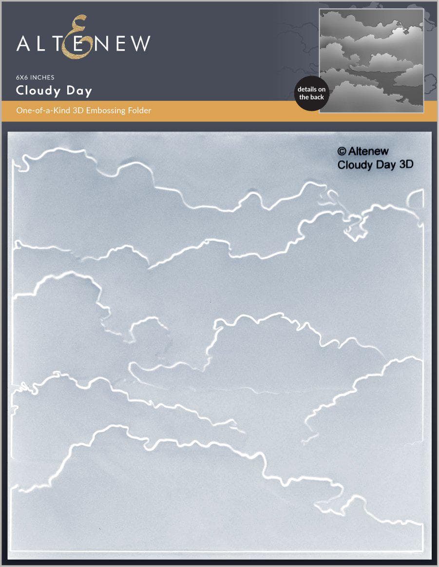 Embossing Folder Cloudy Day 3D Embossing Folder
