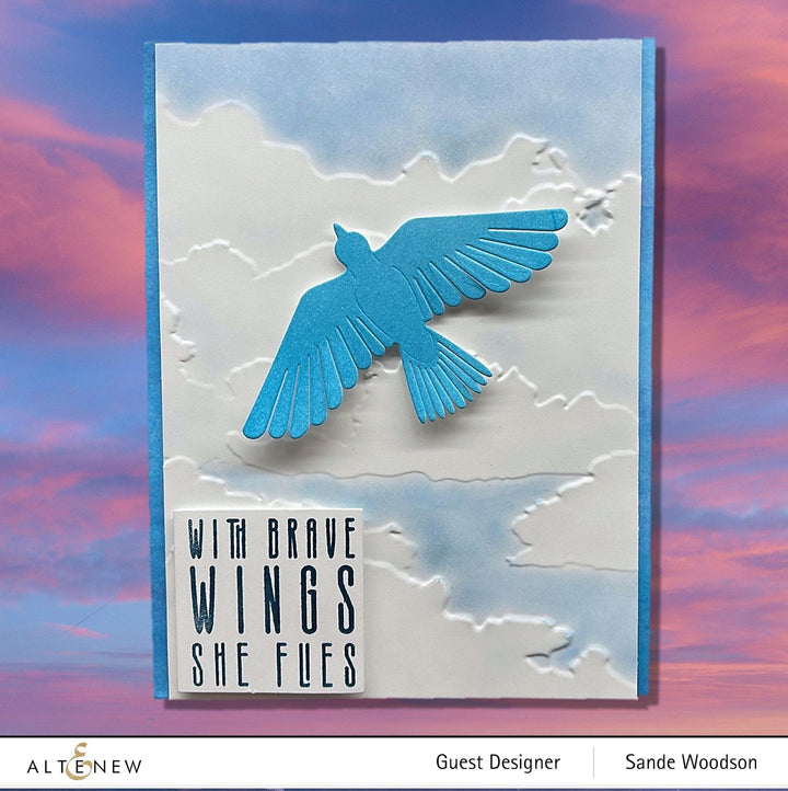 Embossing Folder Cloudy Day 3D Embossing Folder