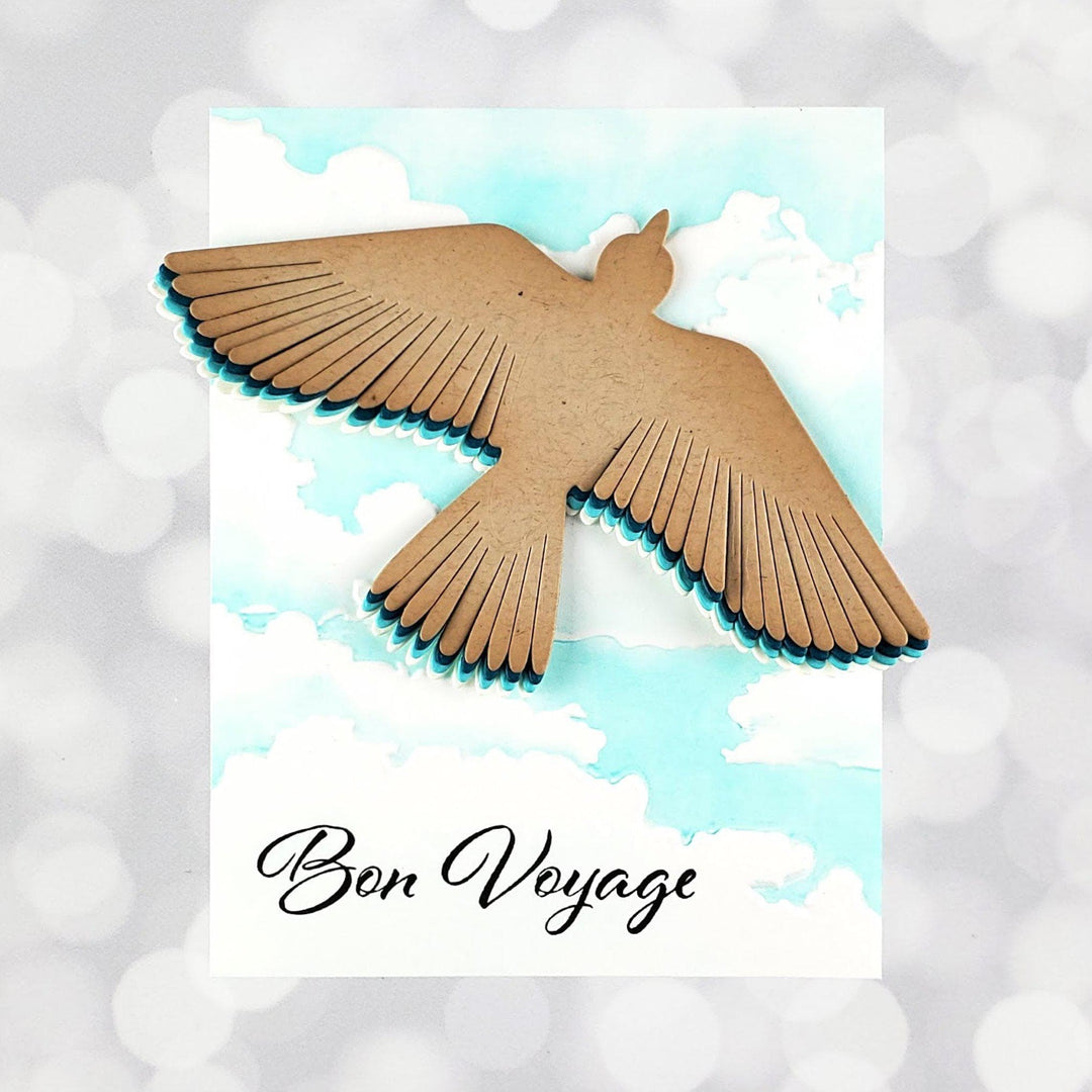 Embossing Folder Cloudy Day 3D Embossing Folder