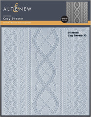 Embossing Folder Cozy Sweater 3D Embossing Folder