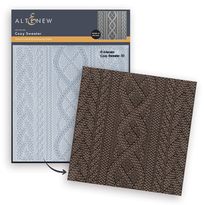 Embossing Folder Cozy Sweater 3D Embossing Folder