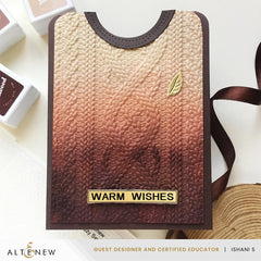 Embossing Folder Cozy Sweater 3D Embossing Folder